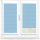 Infusion ASC Pale Blue Perfect Fit Pleated Blind
